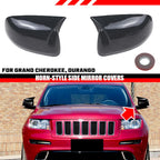 Carbon Look Mirror Cover Caps for Jeep Grand Cherokee WK/Dodge Durango (2011–2020)