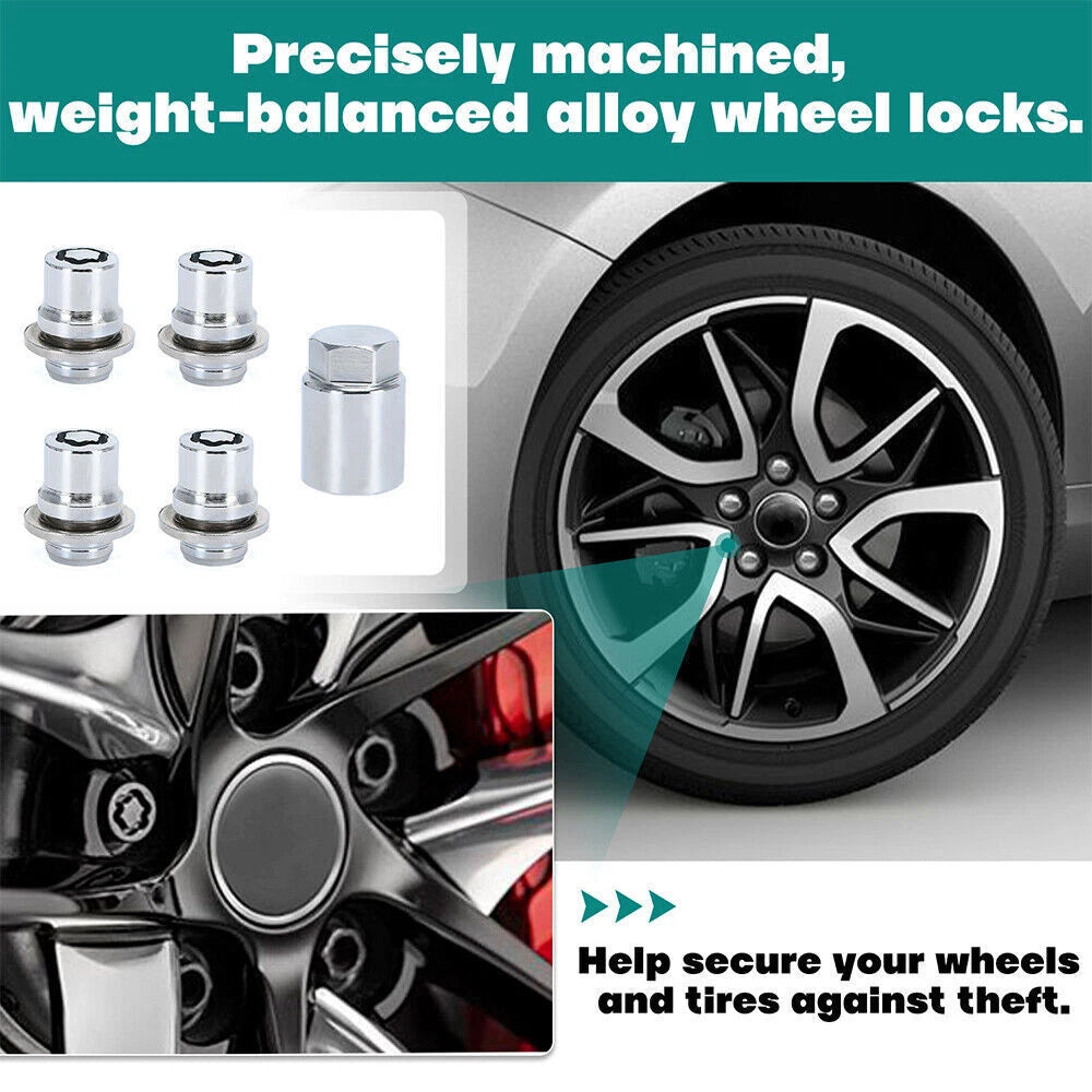 Set of 4 Alloy Wheel Lock Lug Nuts for Toyota Lexus (00276-00900)