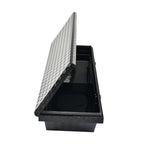 63" Gloss Black Aluminum Side Tool Box for Trucks (Low Profile)