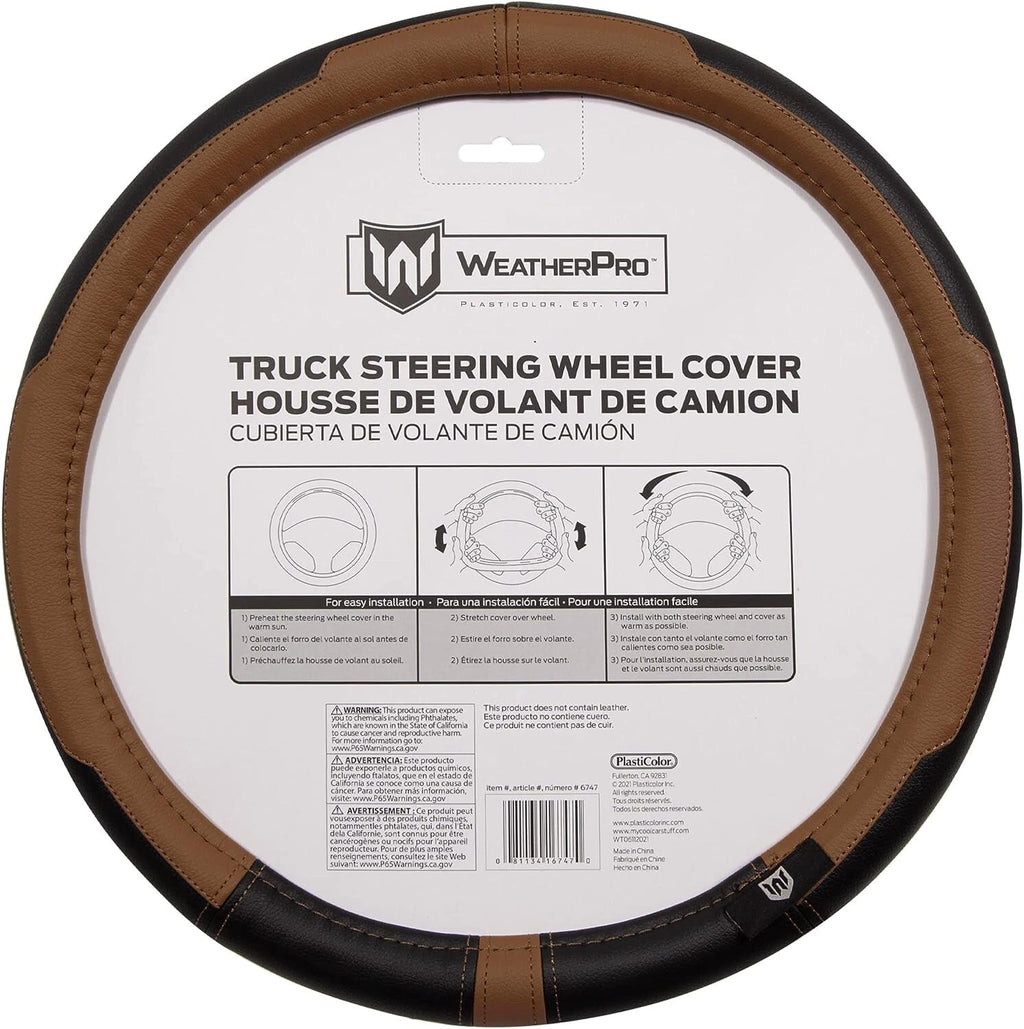 WeatherPro Steering Wheel Cover for Truck (Plasticolor 006747R01)