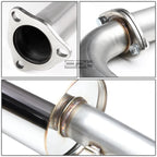 4" Round Muffler Tip for Honda Civic Ed Sedan (1989–1991) - Stainless Racing Catback Exhaust