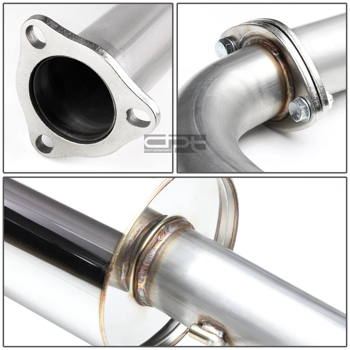 4" Round Muffler Tip for Honda Civic Ed Sedan (1989–1991) - Stainless Racing Catback Exhaust