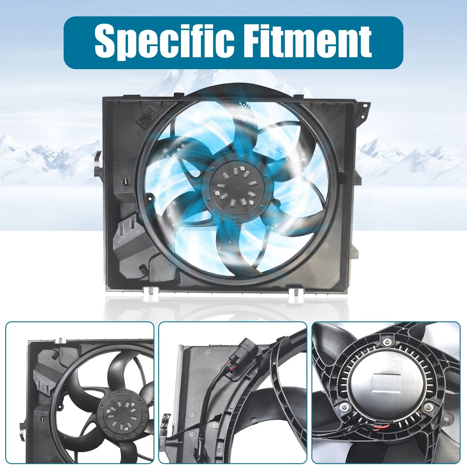 Radiator Cooling Fan Assembly for BMW E90 325i 328i Z4 (2006–2013)