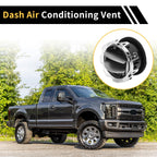 Dash AC Heater Air Vent for Ford F-250 F-350 F-450 (2011–2016) Titanium Tone