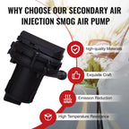 Secondary Air Injection Smog Pump for BMW E39 525i 528i 530i (1998–2003)