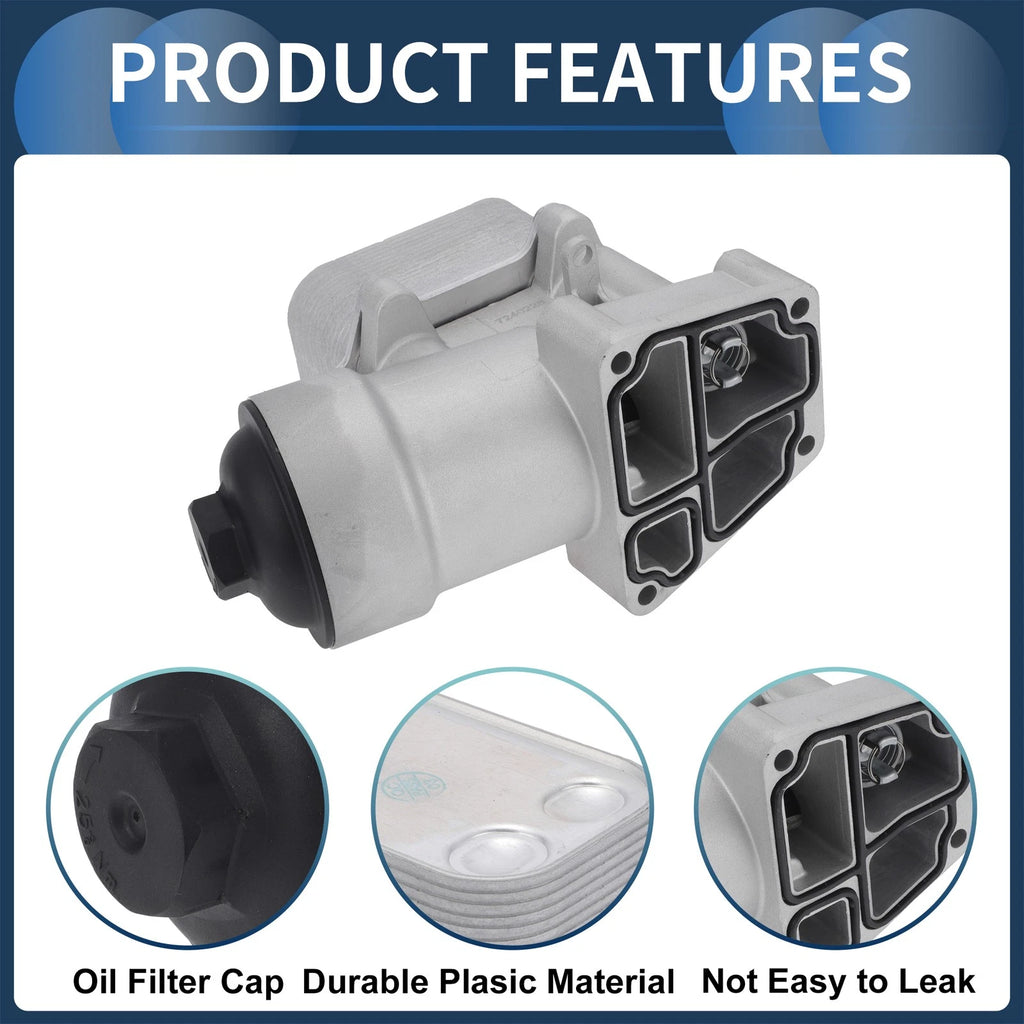 Engine Oil Cooler Filter Housing for Audi A3 Q3 Quattro (2013–2020) No. 03L115389B