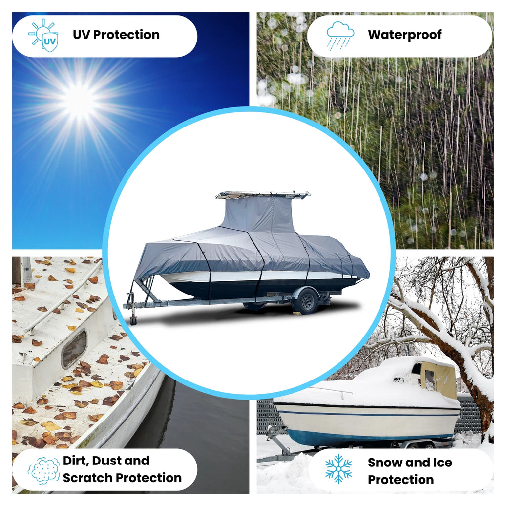 Boat Cover for Cobia 262CC Center Console (Heavy Duty)