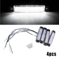 4PC Marine Grade 12-Volt Large Waterproof Cool White LED Courtesy Lights
