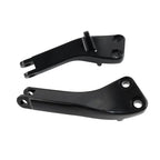 Black Passenger Foot Peg Mount Brackets for Harley Dyna FXDF FXDL FXDC FXDWG