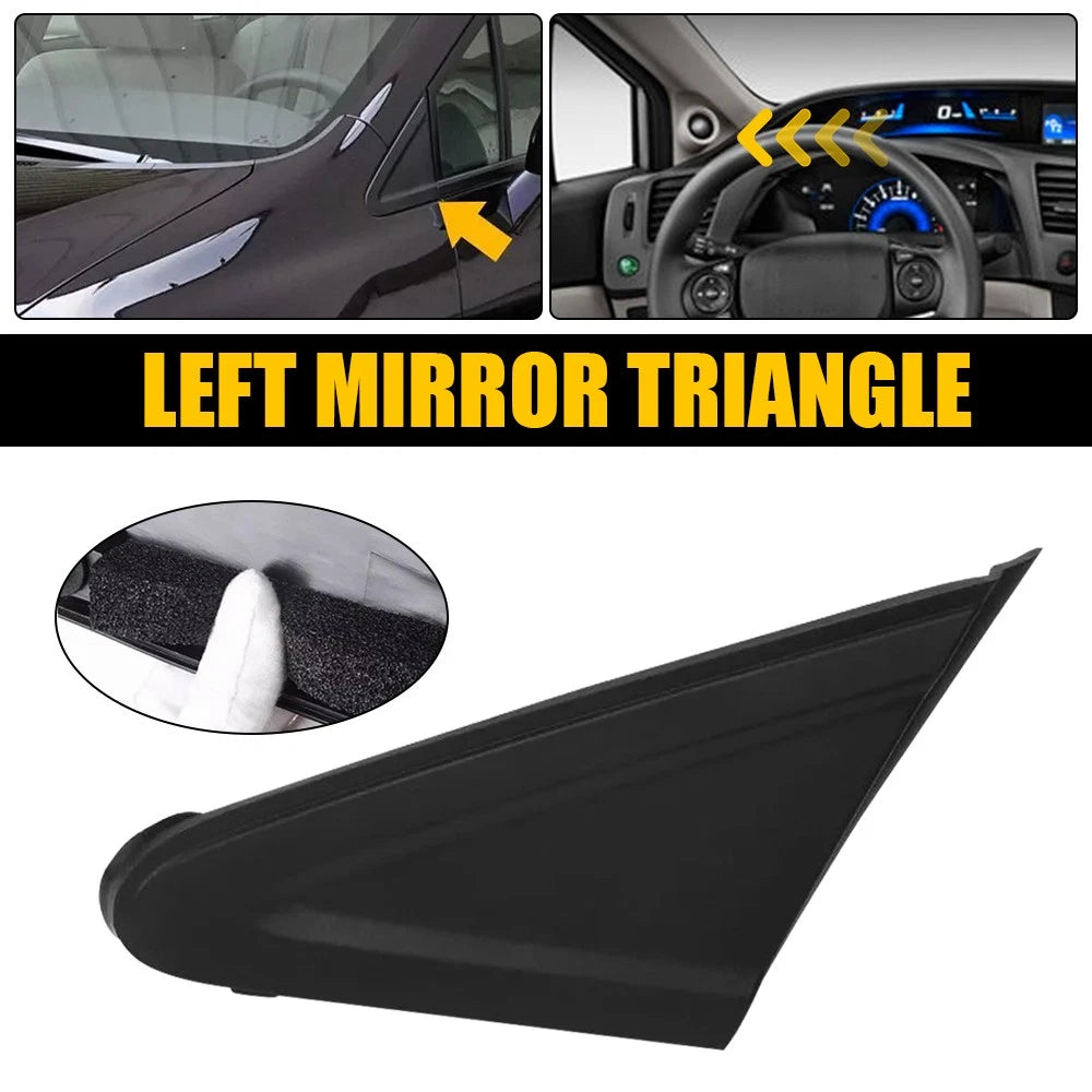 Left Driver Side Mirror Corner Triangle Cover for Honda Civic (2012–2015)