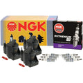 Set of 3 Ignition Coils & 6 Ruthenium HX Spark Plugs for Buick Chevy Pontiac (V6)