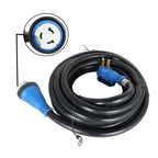 50 Amp RV Extension Cord with Power Inlet Box (125V/250V)