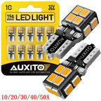 2X T10 LED Amber Yellow Bulbs for License Plate (Universal Fit)