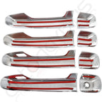 Set of 4 Door Handle Covers for Toyota Land Cruiser Prado (2010–2022) Chrome