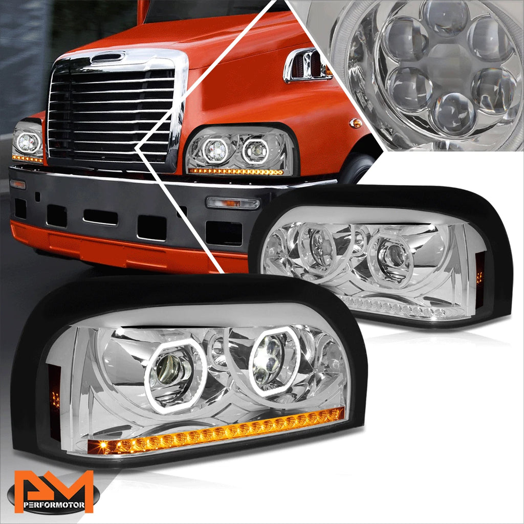 Sequential LED Signal Projector Headlights for Freightliner Century Class (1996–2010)