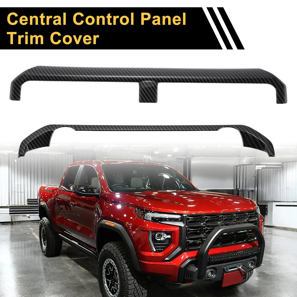 Central Control Panel Trim Cover for Chevy Colorado (2023–2024) Carbon Fiber