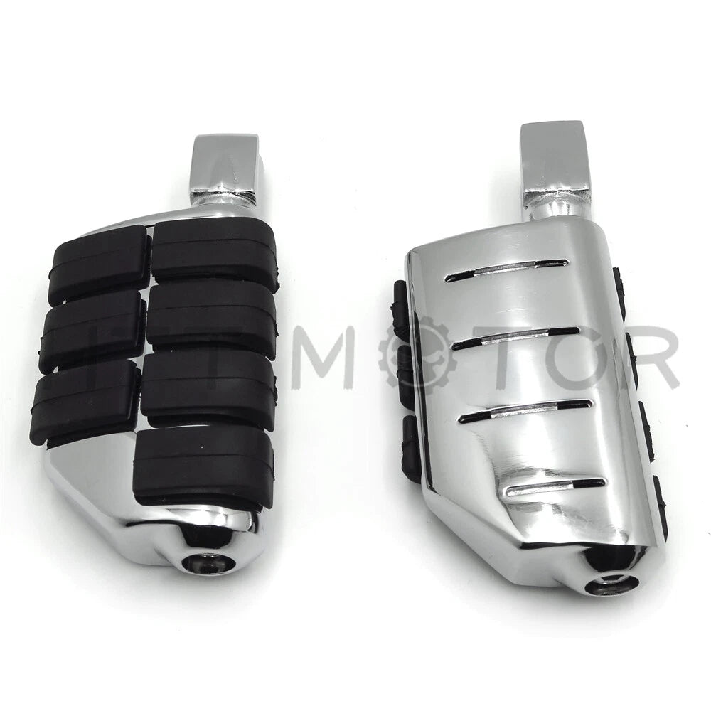 Chrome Dually Footpegs for Kawasaki Vulcan 1700 Classic, 800 (2000–2018)