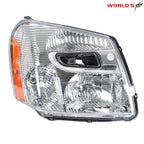 Right Headlight for Chevy Equinox (2005–2009) Halogen Chrome Housing Clear Lens