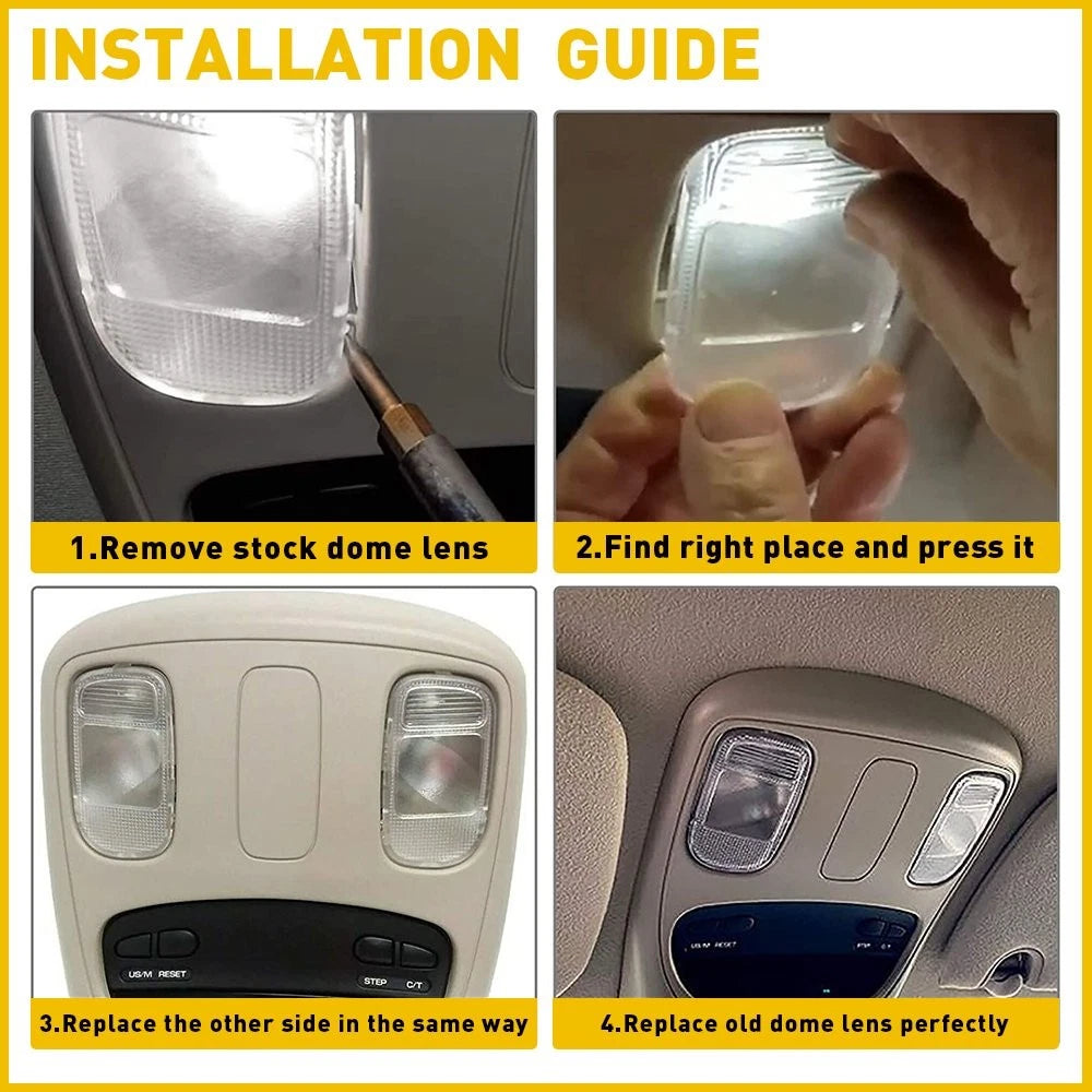 Overhead Console Dome Map Light Cover Lens for Dodge Ram 1500 2500 3500 (2002–2008)