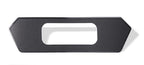 Carbon Fiber Rear License Back Plate w/Black Brushed trim for 20-21 Corvette C8