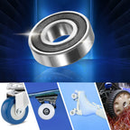 2X 6001-2RS 12x28x8mm Double Rubber Sealed Ball Bearings for Auto