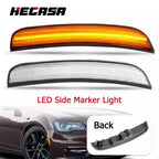 Clear LED Front Bumper Side Marker Lights for Chrysler 300 300C 300S (2015–2023)