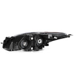 Set of 2 Black Housing Clear Lens Headlights for Mazda 3 (2010–2013)