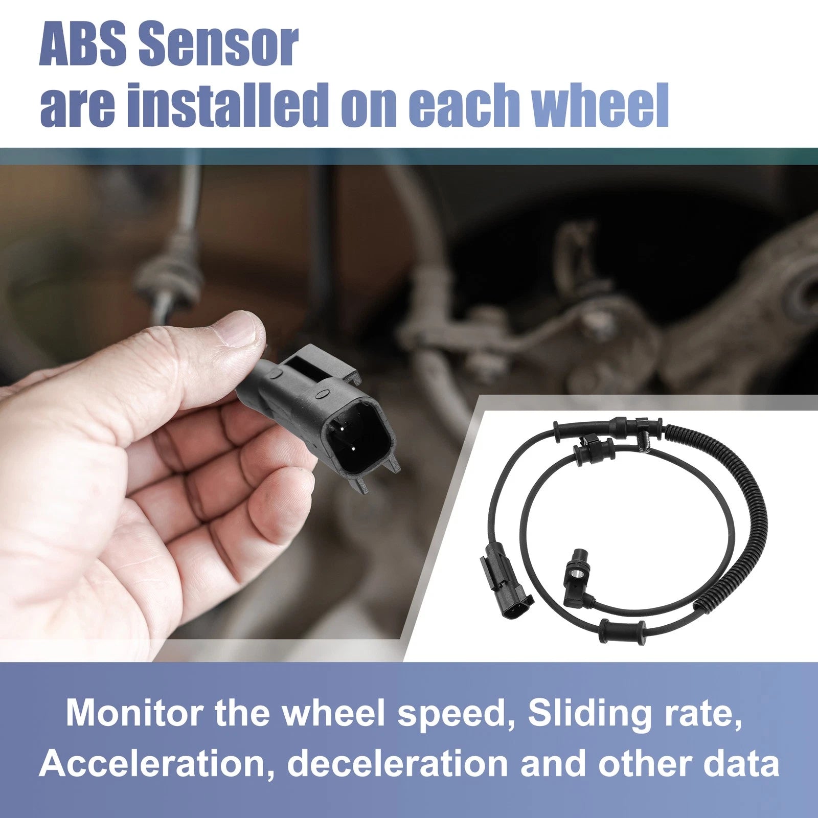 ABS Wheel Speed Sensor Set for Dodge Ram 1500 (2013–2018) 68060333AA