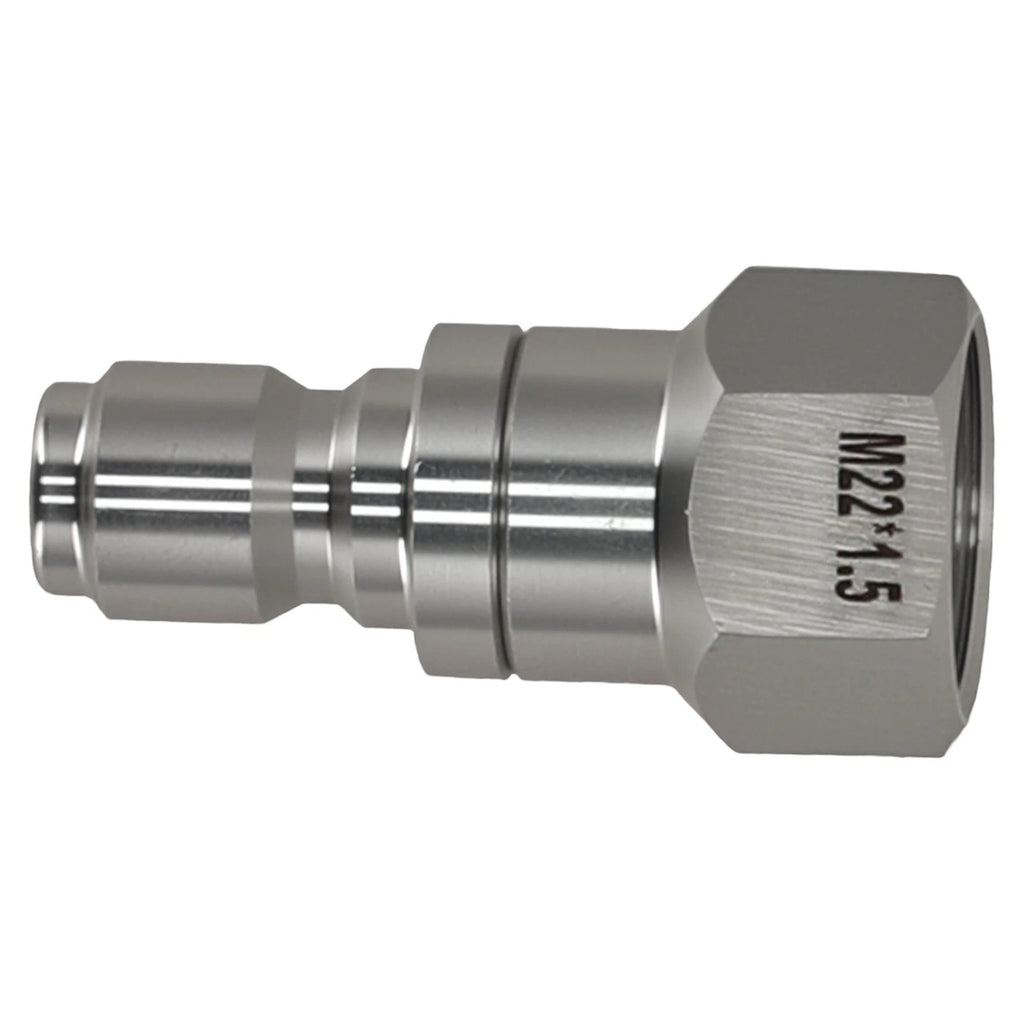M22 14mm Female to 3/8" Quick Connect Swivel Plug Adapter for Pressure Washer