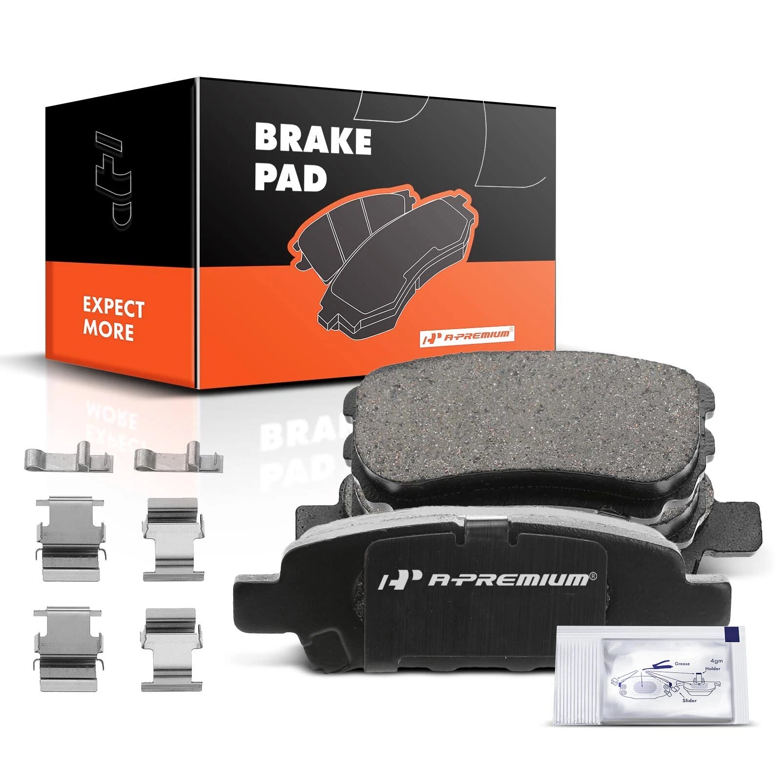 Set of 4 Rear Ceramic Brake Pads for Chrysler Outlander (2005–2006)