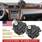 Pair Heater Air Blend Door Actuator for Chevrolet Impala (2000–2016)