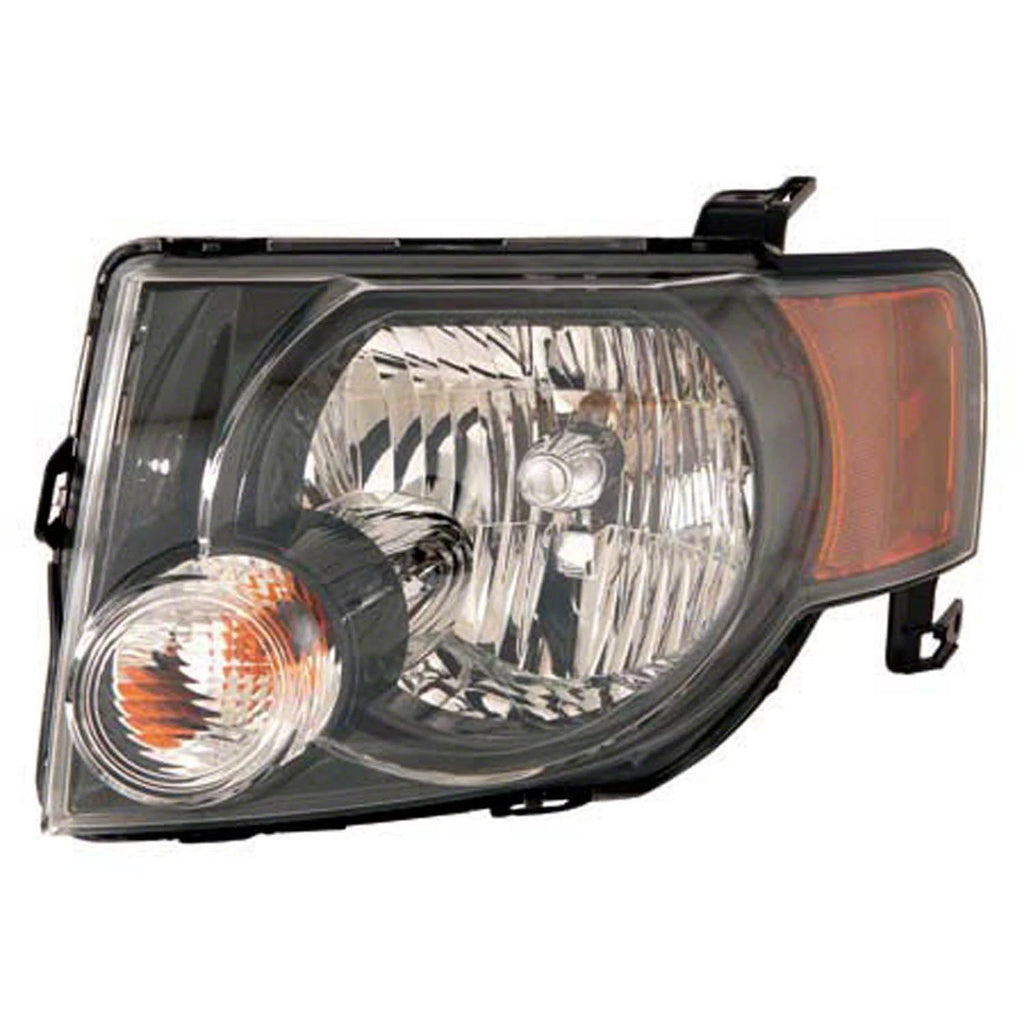 Replacement Driver Side Head Light Assembly w/Dark Shaded Bezel