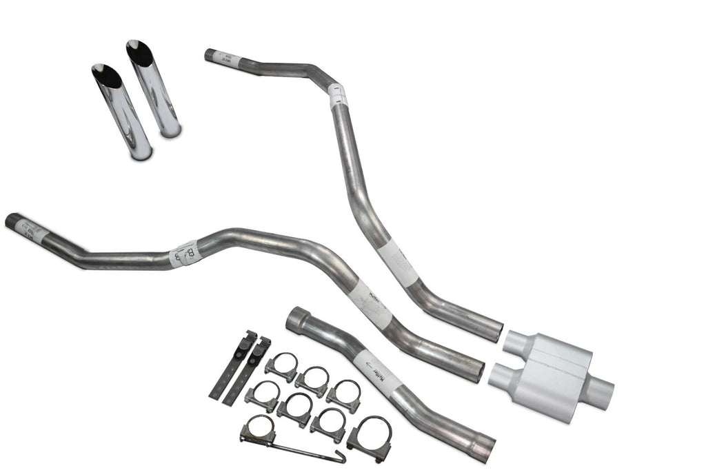 Dual Exhaust Muffler with Slash Cut Tip for Nissan Titan (2004–2006)