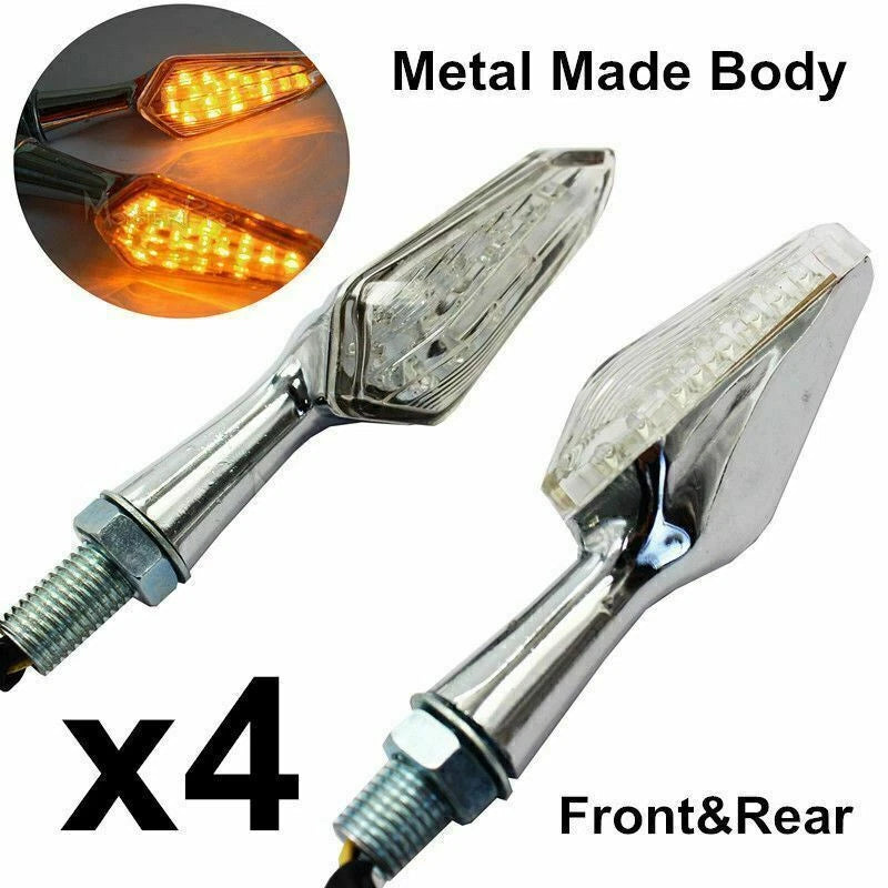 4X LED Turn Signal Indicators for Honda CBR 600 1000 1100 RR (2000–2023)