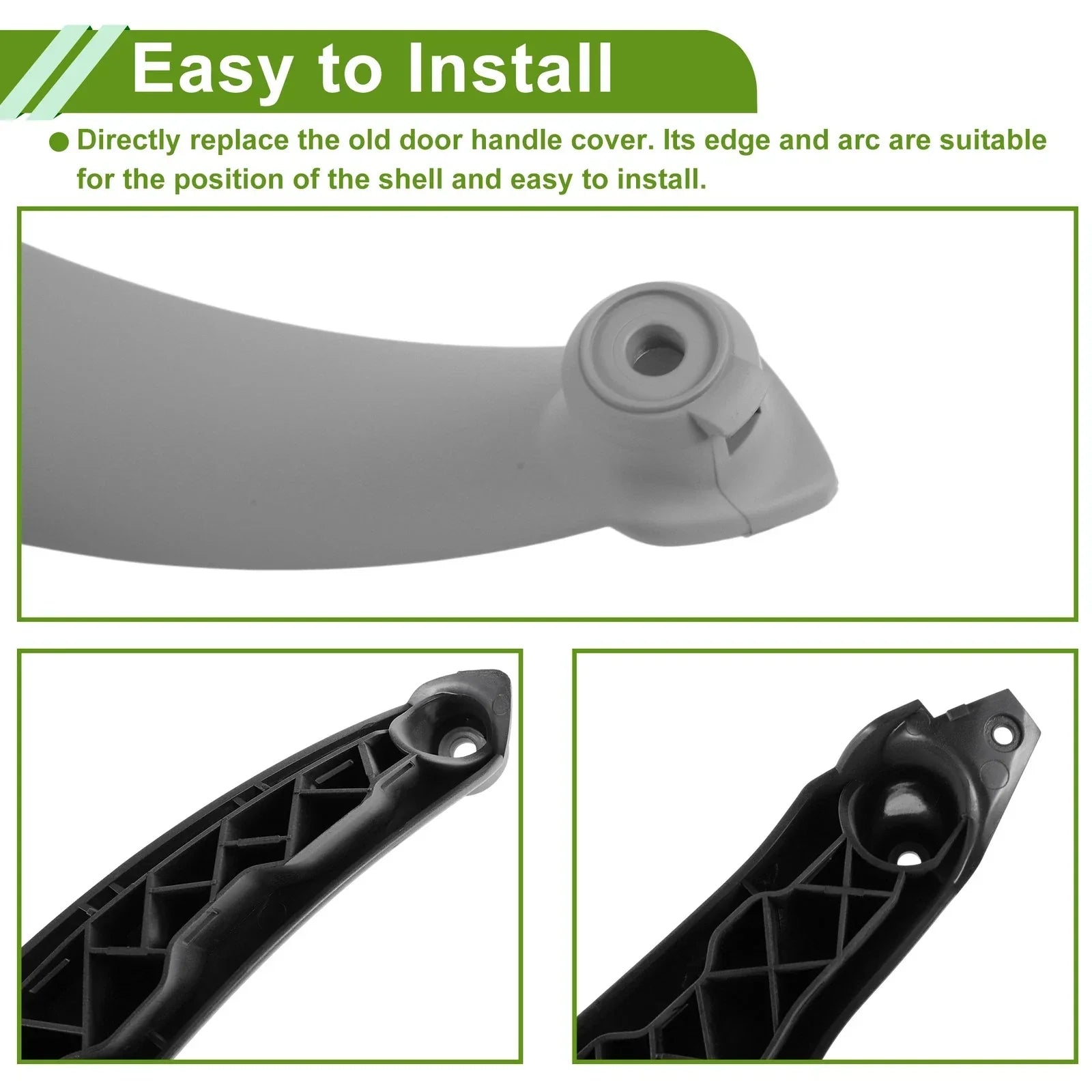 Door Panel Handle Pull Trim Cover for BMW X5 E70 (2007 - 2013) Gray Black