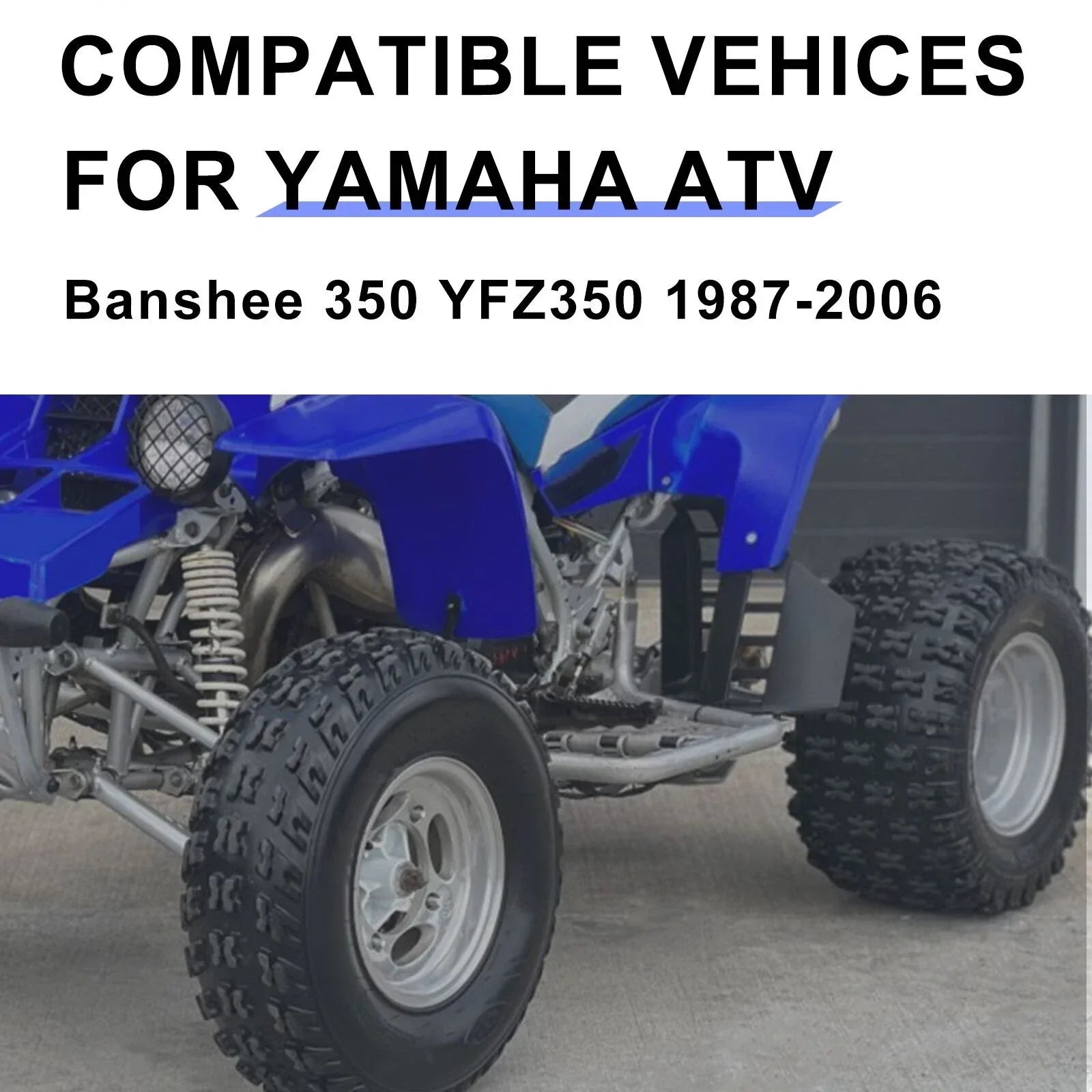 2 x Heel Guards FLAP Bars for Yamaha Banshee 350 (1987–2006)