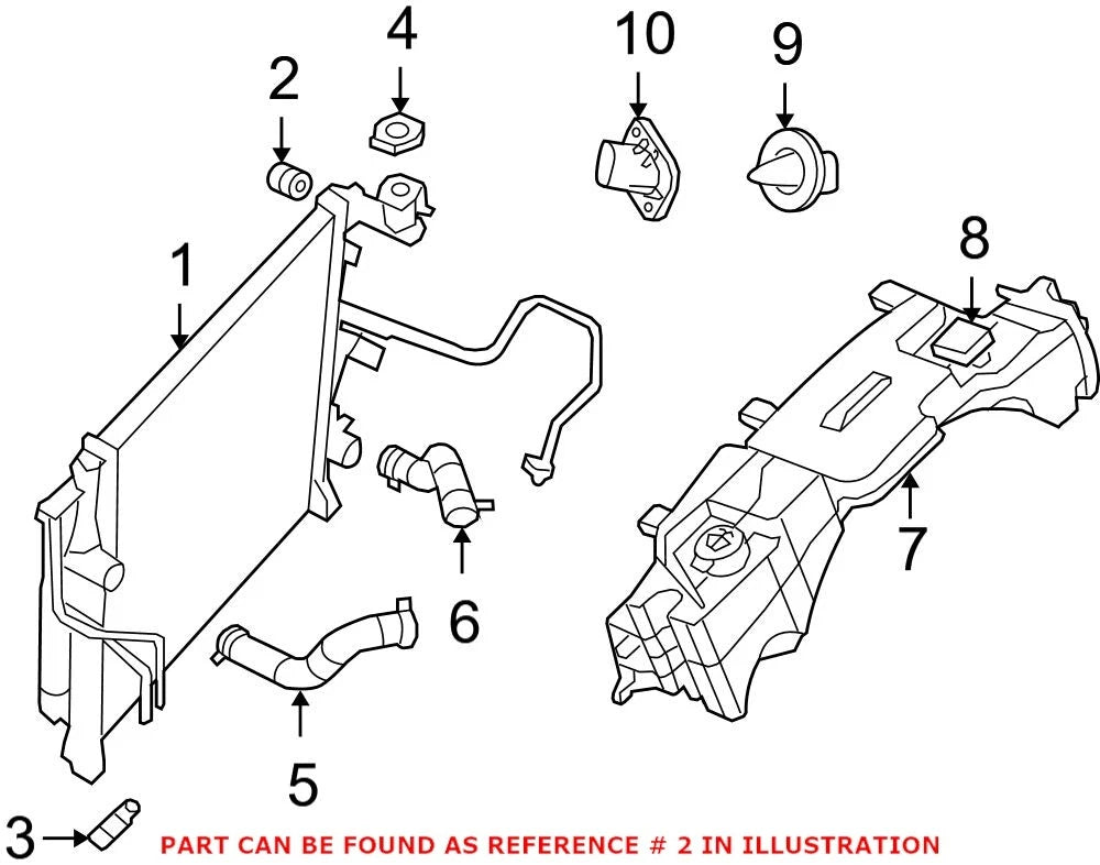 Radiator Insulator for Jeep Commander, Gladiator, Liberty, Wrangler JK (2007–2021)
