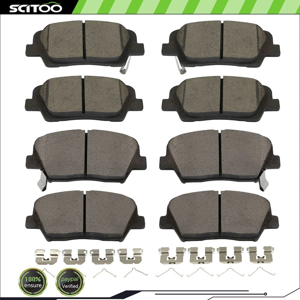 Set of 4 Ceramic Brake Pads for Kia Sorento, Hyundai Santa Fe Sport (2016–2020)