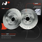 Drilled Brake Rotors for Ford Escape, Fusion, Lincoln MKZ, MKC (2013–2020)