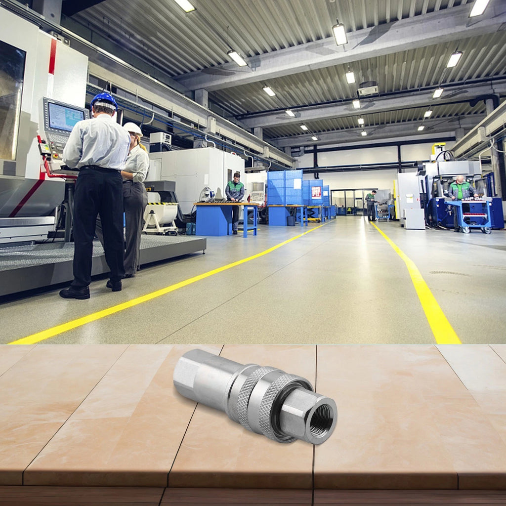 Set of 4 G14 Female Hydraulic Quick Connectors for Efficient Tool Connection