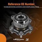 ABS Rear Wheel Hub Bearing Assembly for Altima (2007–2018) HB612390PR 5-Lug