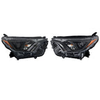 Set of 2 Front Headlight Assemblies for Toyota RAV4 (2016â2018) Clear Lens