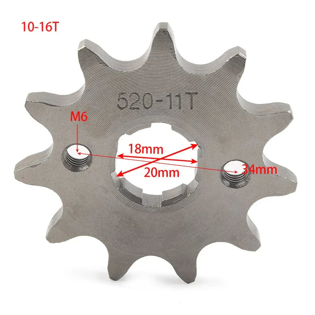 14T Chain Front Sprocket Cog for 125cc-250cc Dirt Pit Bike ATV Go Kart