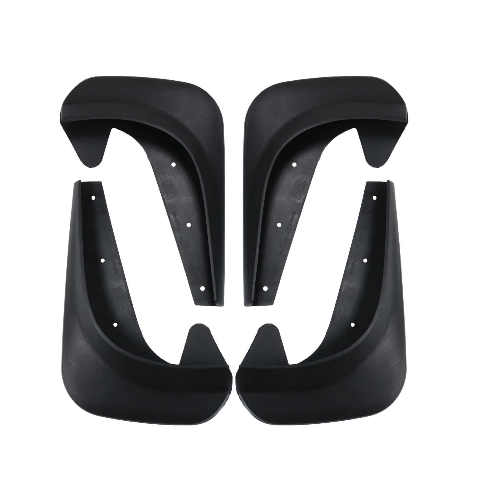 Set of 4 Mud Flaps for Car Front & Rear Fender