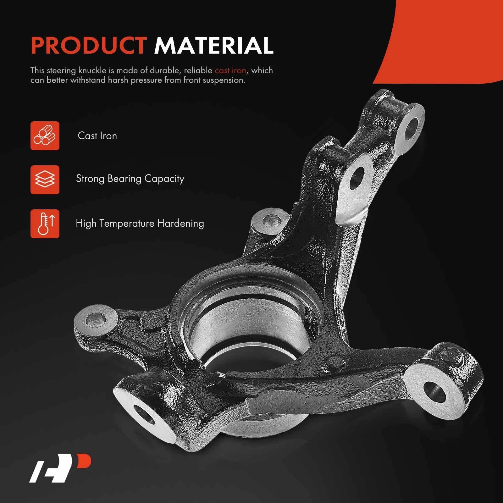 Front Right Steering Knuckle for Toyota Yaris Prius C Scion xD (2007–2019)