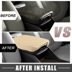 Center Console Armrest Cover for Nissan Sentra (2013–2019) Light Brown