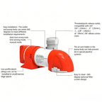 12V Low Profile Bilge Pump 1100 GPH for Marine Applications