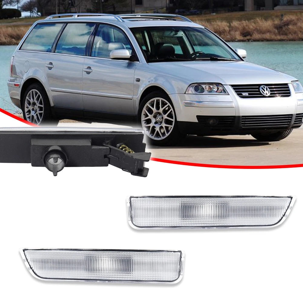Set of 2 Clear Side Marker Lamps for VW Passat B5.5 (2001–2005)