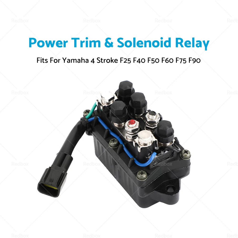 Power Trim & Tilt Solenoid Relay for Yamaha F25 F40 F50 F75 (4-Stroke)