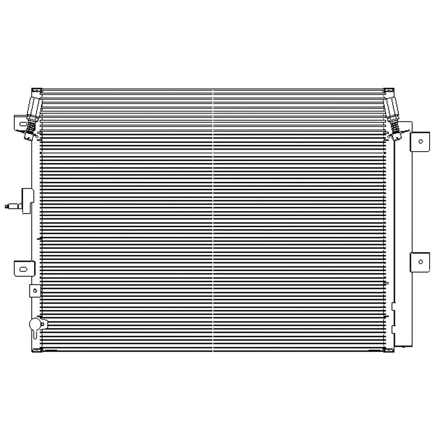 Replacement A/C Condenser Repair Part For 2015-2018 Ford Edge